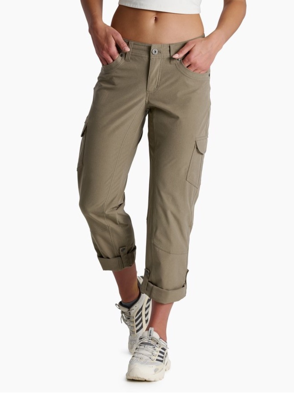 Kuhl Freeflex Cargo Pants Sz 10 Regular Trail Ready Nomad Rugged X2